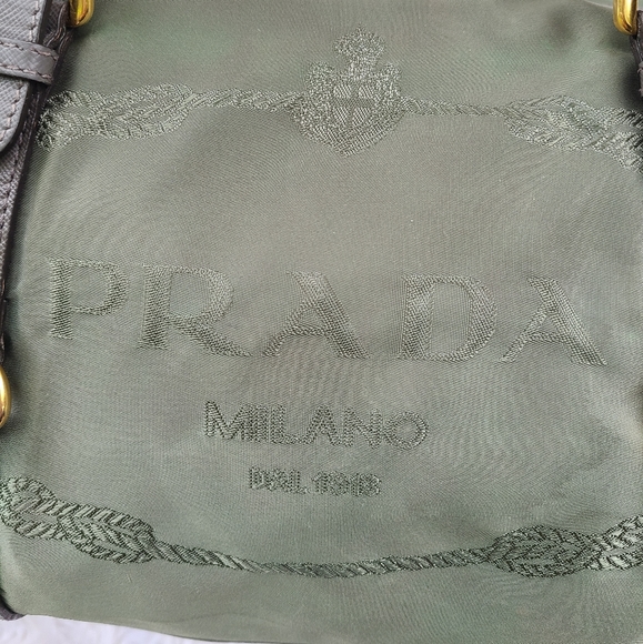 Prada Nylon Green Shoulder Bag - Picture 4 of 15